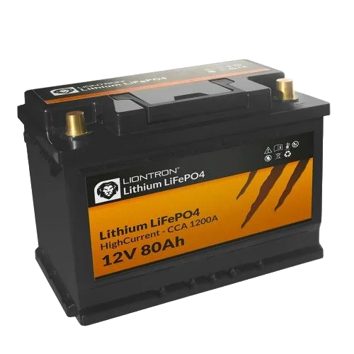 LIONTRON 12,8V 80Ah LiFePO4 con BMS / 1200 A (CCA)