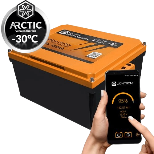 LIONTRON LiFePO4 12,8V 300Ah Arctic batterie sous siège pour camping-car LX Smart BMS avec Bluetooth
