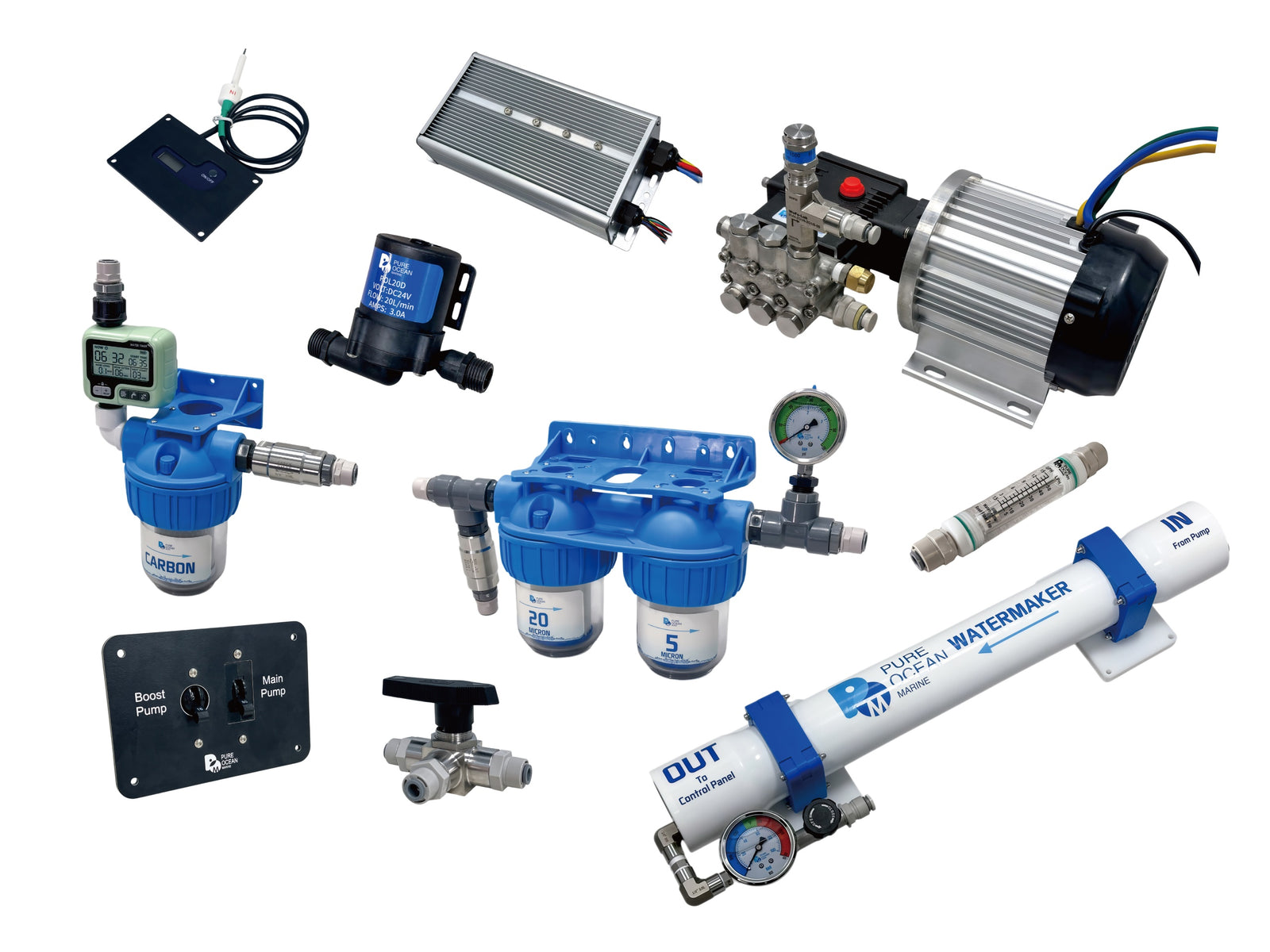 PureOcean Marine SE45S-DC – dessalinisateur modulaire · DC 12 V